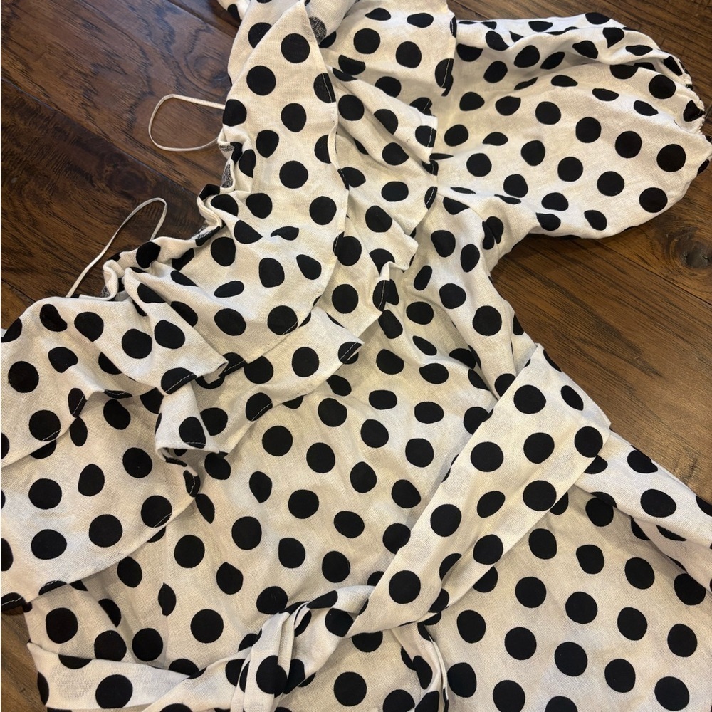 Lisa Marie Fernandez For Target Polka Dot One Shoulder Dress - Picture 4 of 7